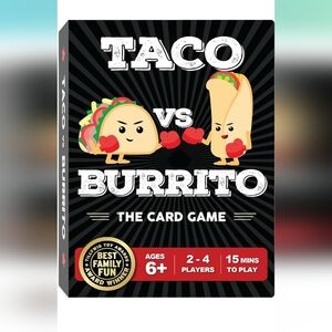 Taco vs Burrito Family Board Games for Kids 6-8, 8-12 & Up - Fun Travel game